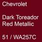 Preview: Chevrolet, Dark Toreador Red Metallic, 51 / WA257C.